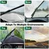 For Jeep Compass MK2 2017-2023 2018 2019 2020 Wiper Front & Rear Wiper Blades Windshield Windscreen Window Brushes 24"+18"+10