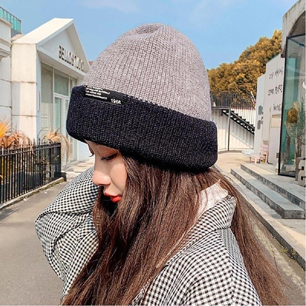 Winter Double-Sided Knit Beanie 3-Piece Bucket Hat