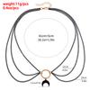 Accessories Diablo Personality Ring Multi-Layer Chain Necklace, Hip Hop Trend Moon Necklace