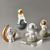 Nordic Resin Creative Astronaut Sculpture Figurine Store Craft Desk Home Decoration Accessories Modern Birthday Gift Cartoon