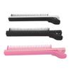 3pcs Teasing Clip Comb for Hair Stylist Parting Flat Iron Comb Attachment Clip On Coloring Styling