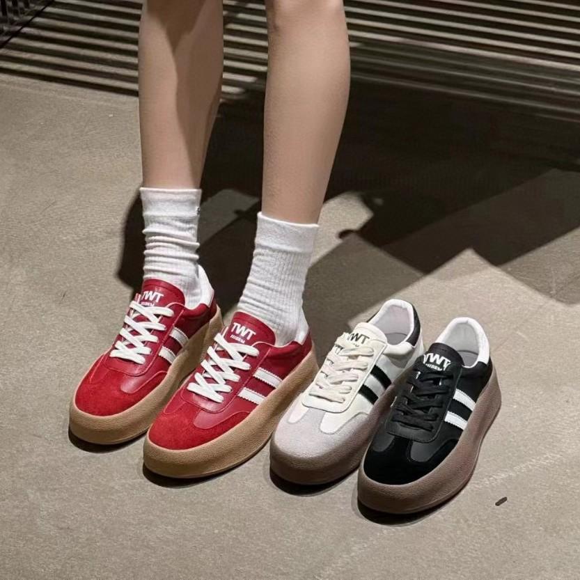 Leather Casual Sports Board Shoes Platform Star Shoes Women's Autumn New Versatile Little White Shoes