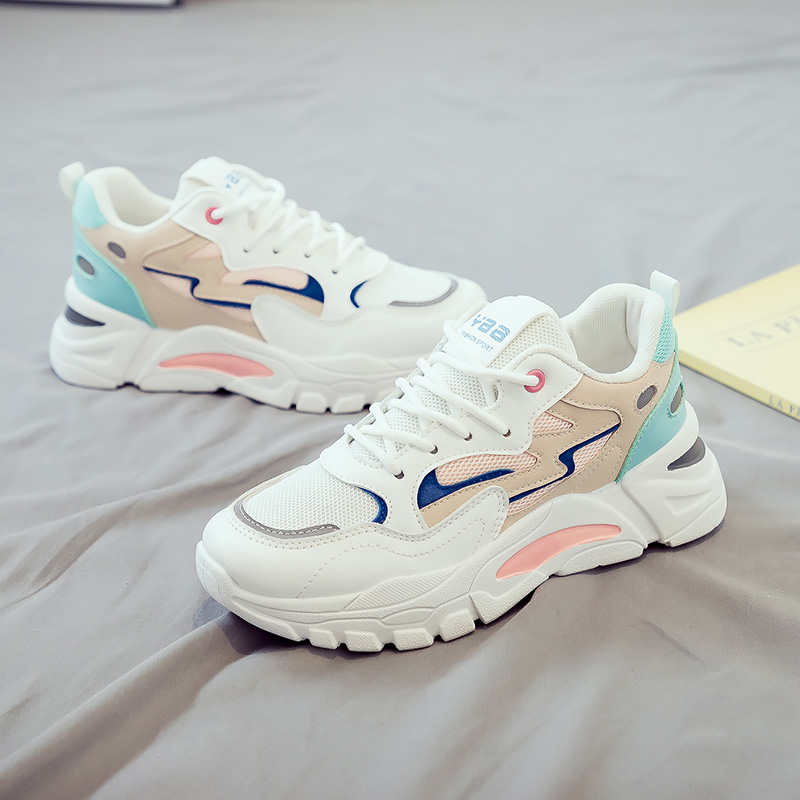 Fashion Harajuku Platform Womans Mint Green Shoes Loafers Leopard Sneakers College Student Sport Famous Visitors League Sapateneis