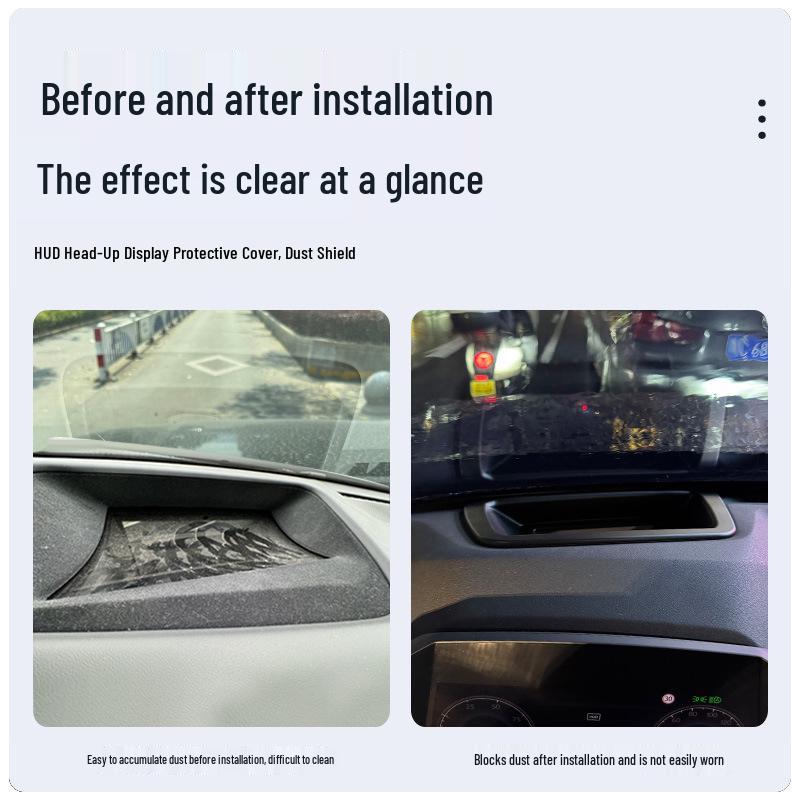 11th Gen Honda Accord HUD Display Protective Cover: Scratch-Resistant, Anti-Glare, Curved Surface Interior Accessory
