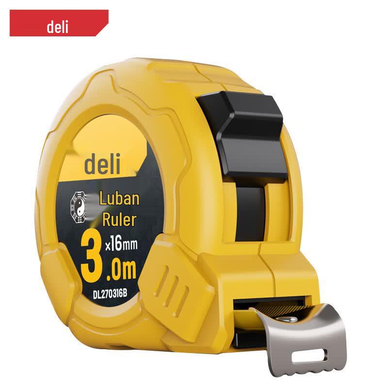 Deli 3m Steel Retractable Tape Measure with Self-Lock