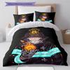 Fire Force Pattern Bedding,Quilt Set Quilt Cover Pillowcase Home Birthday Gift (1 * duvet cover + 2 * pillowcase, without core)