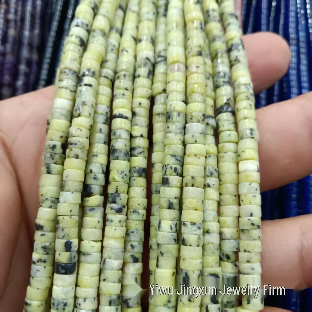 2x4mm Natural Agate Stone Separator Beads for DIY Jewelry Making - Loose Semi-Finished Accessories In Stock