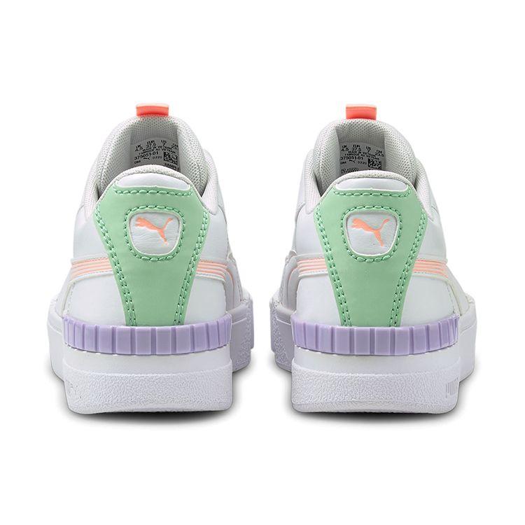 Puma Women's Cali Sport Platform Sneakers White Elektro Peach 375051-01