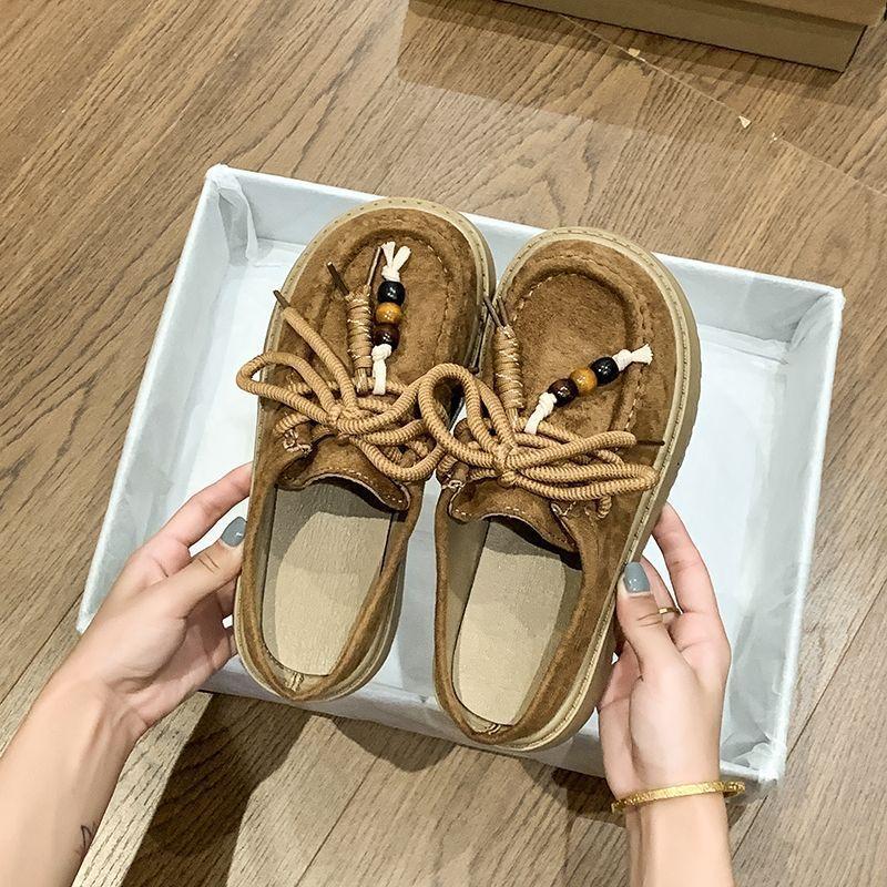 Wear bag head slippers lazy Birkenstocks retro fashion Birkenstocks slippers women's autumn fashion versatile