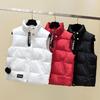 Autunno Inverno Donna Caldo Senza Maniche Corto Cappotto Monocolore Ampio Gilet Donna Piuma Cotone Gilet Giacca Antivento Caldo Gilet