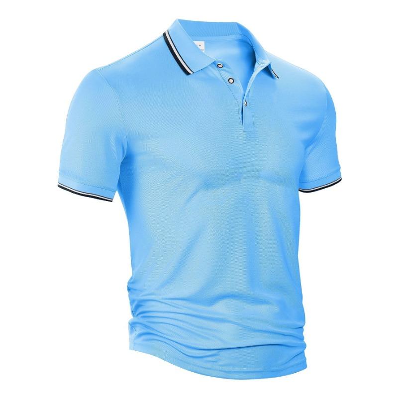 Summer Loose Casual Breathable Lapel Top Short Sleeved Men's Polo Shirts