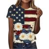 Women T Shirt 3D Printed Top Blouse United States 250th Print T Shirt Short Shirts Summer Tops Tees