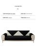 Cream Waffle Solid Sofa Cushion: Universal, Soft, Skin-Friendly, Waterproof & Non-Slip.