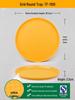 Large Yellow Heavy-Duty Plastic Round Serving Tray