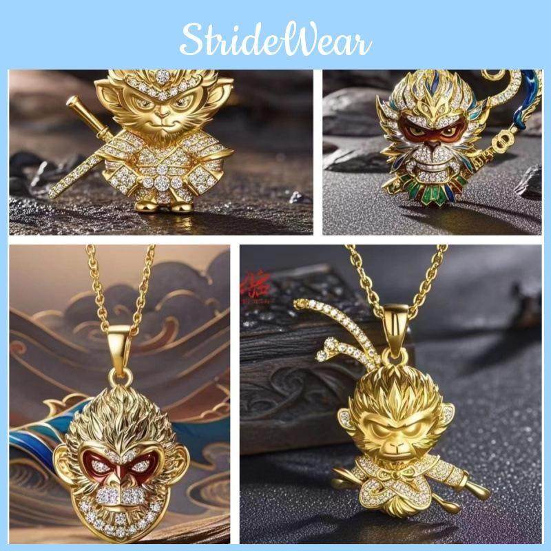 Myth Wukong Black Pendant Necklace Jewelry Accessories Game Gift Peripheral