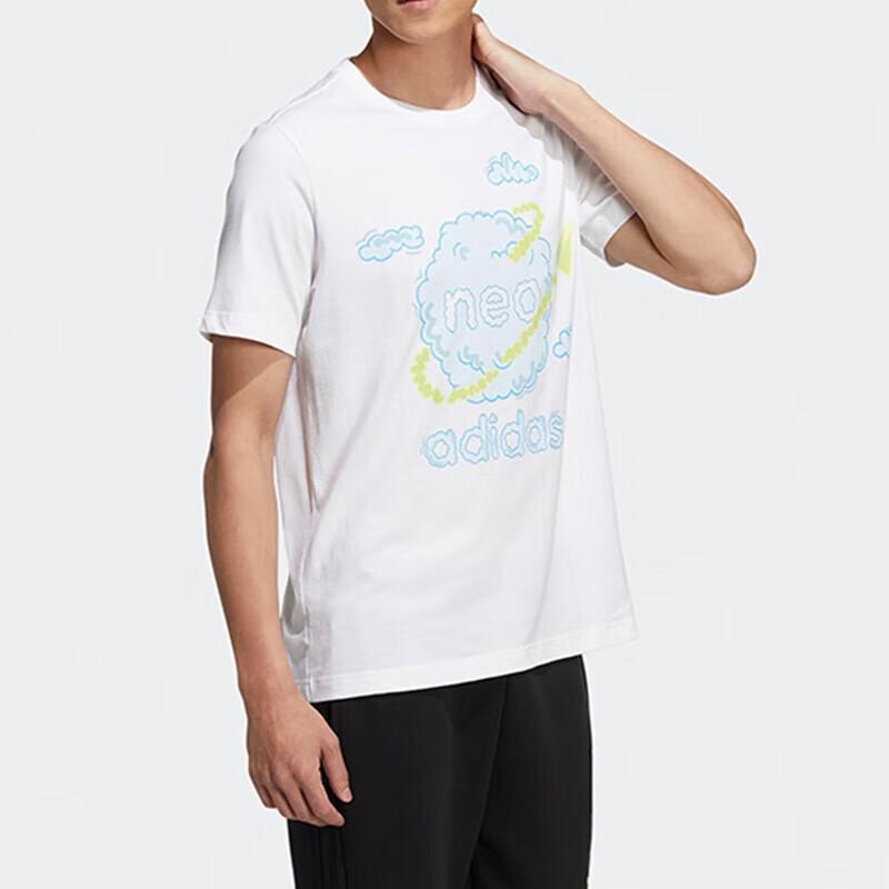 Men's T-Shirt Adidas Neo T Shirt Unisex White