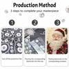 Weihnachts-Perlenmalerei-Set Handgemachtes DIY Weihnachtsmann Stechpalme Heimdekoration Malerei