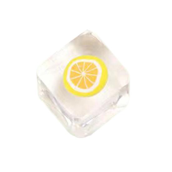 Crystal Ice Jelly Squeeze Toy TPR Soft Fruit Stress Reliever Mud Texture Fidget Sensory Toy for Party Game Relaxation Tool