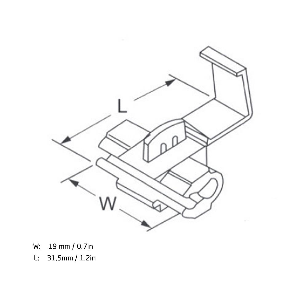 25Pcs Blue Solderless Quick Splice Snap Wire Connector 0.75 2.5mm AWG 14 To 18
