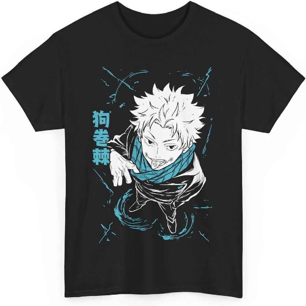 

Jujutsu Toge Anime T-Shirt Unisex Kaisen Inumaki Anime Japanese Cotton XXXXXL чёрный