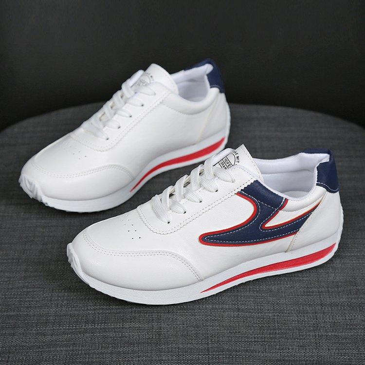 2025 Spring, Summer, Autumn and Winter Foreign Trade New Women's Shoes Women's Board Shoes Student Shoes Little White Shoes Low-top Round Head Ribbon