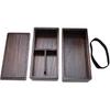 Lunch boxes, Japanese Traditional Wooden Lunch Containers Double Layer Wooden Box for Picnic Sushi