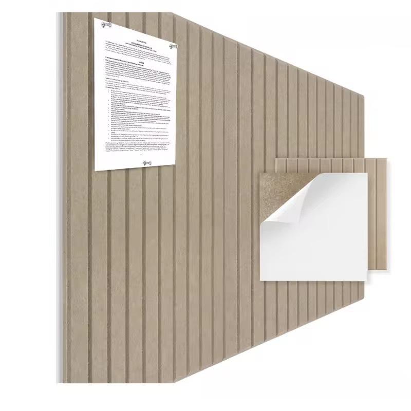 Striped Polyester Sound Absorption Board for Office, Cinema, or Piano Room