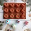 12/15 Holes Silicone Mold Muffin Cupcake Baking Tray Bordelais Fluted Cake Pudding Mold Diy Baking Kitchen Accessories