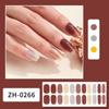 Semicured Gel Nail Stickers UV/LED Lamp Required 22 Gel Nail Polish Wraps Fashion Design Gel Nail Art Stickers for Women