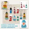 Christmas Tree Ornaments Set - Snowman, Gnome and Stocking Keychain Hanging Decorations for Holiday Gifts