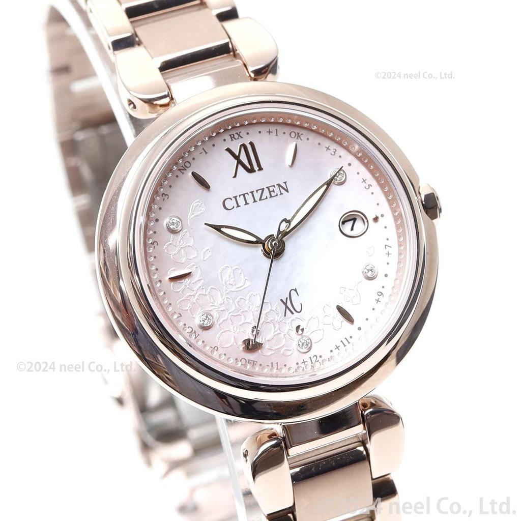 Citizen XC Waterproof Limited Edition Sakura Pink Women's Eco-Drive Light-Powered Radio-Controlled Watch, (ES9467-89N)