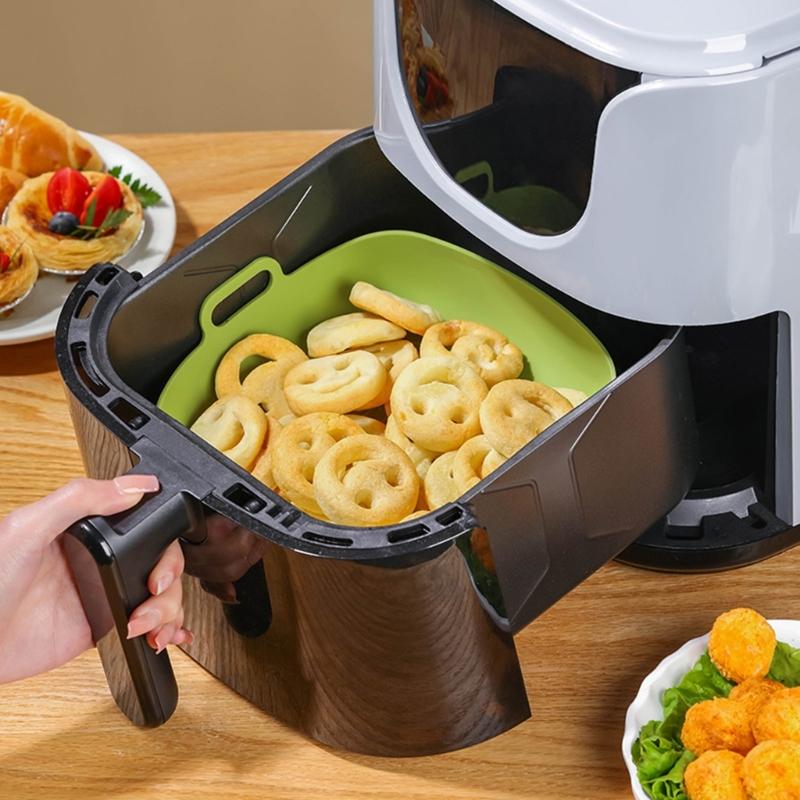 Durable Silicone Cooking Bowl For Air Fryers Ovens And Microwaves Nonstick Fronts Ensures Hassle Releases Cleaning