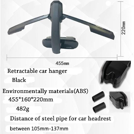 

Kwak s Car Back Seat Headrest Coat Folding Hanger Travel Vehicle Automotive Accessories Organizers Multi-Purpose Storage Suit Jacket Clothes Hook срібний