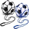 Youth Football Self Trainer Kick Net Pocket Professional Outdoor Sport Nylon Net Basketball Bag Solid Mesh Soccer Ball Carry Bag