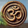 2D Flat Retro Wooden Om Symbol Sign - Rustic Decorative Plaque - Ideal for Home, Garage, Dining Room, Cafe Decor