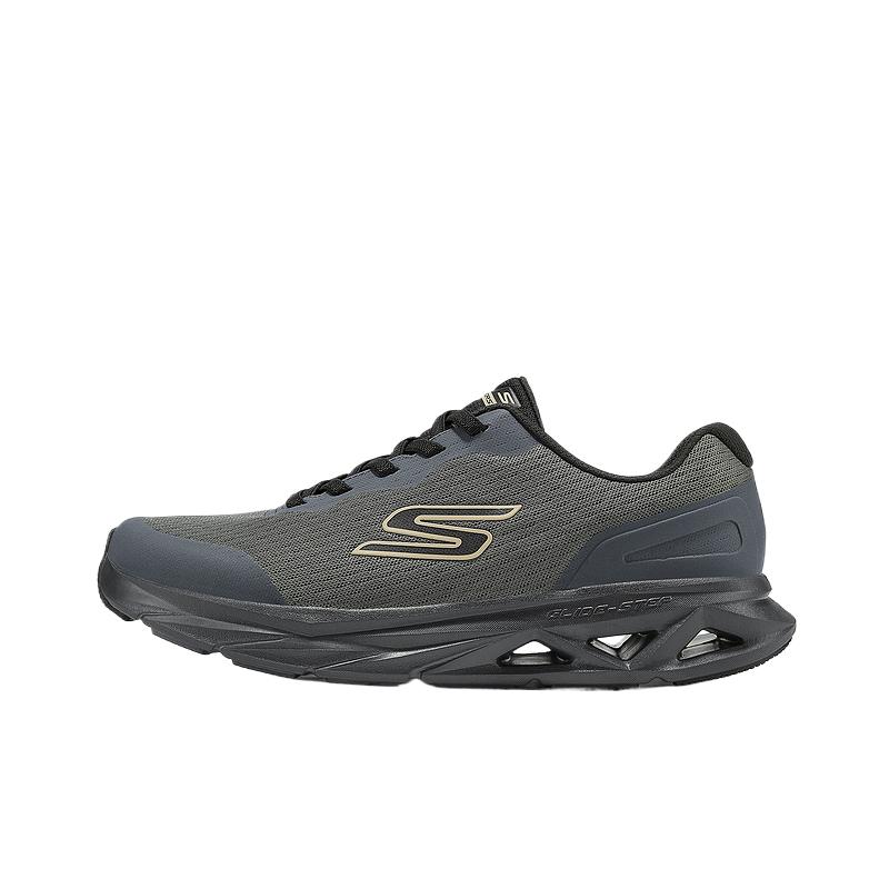 Skechers Go Lace-Up Round Toe Fitting Mesh Low-Top Running Shoes Men sneakers 221041-CHAR 42.5
