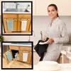 1/2p Towel Rod Steel Metal Wire Over Cabinet Towel Rack Storage Organizer Bathroom Door Hanging Towel Rack Punch-free Rag Hanger