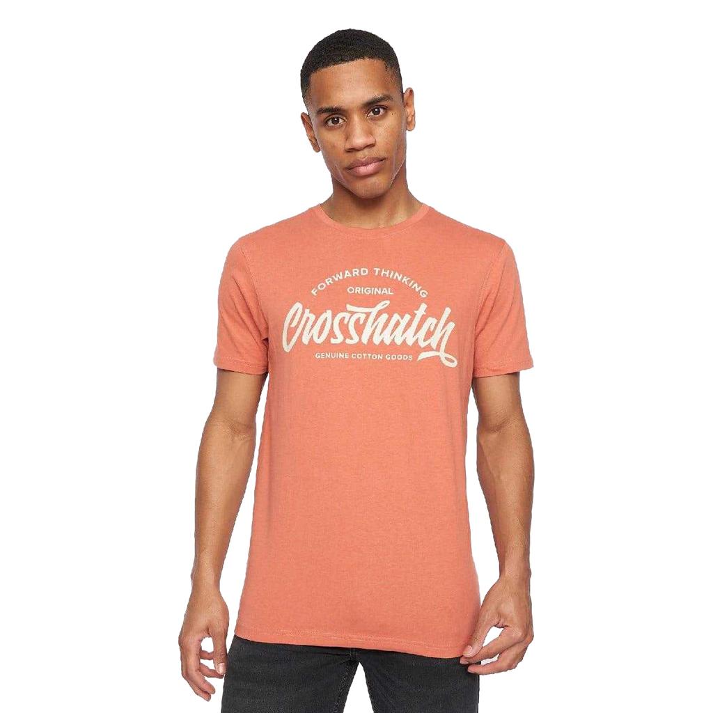 Crosshatch Mens Brandax Printed T-Shirt (Pack of 5)