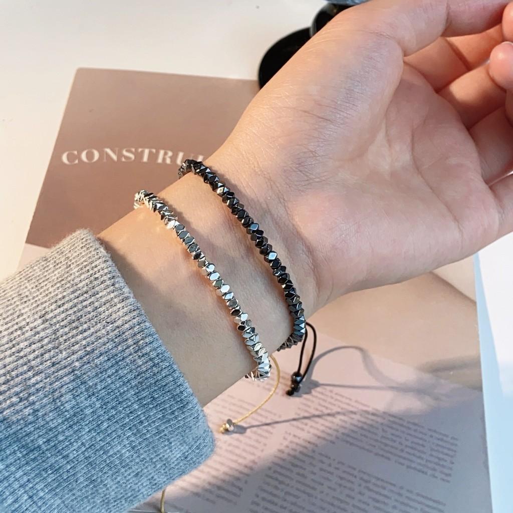 Iridium Minimalist Bracelet Geometric Design Handmade Unisex Jewelry Fashion