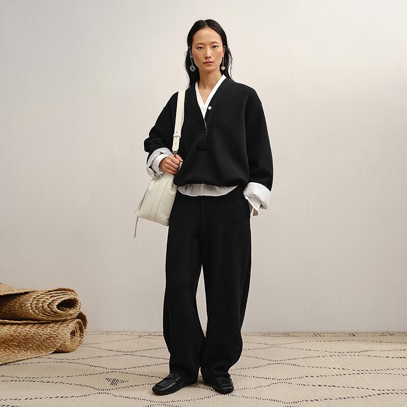 LESS 2025 Winter Straight-Leg Casual Pants