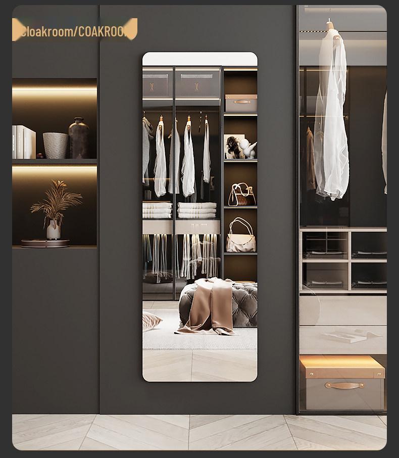 Senfu Self-Adhesive Acrylic Full Body Mirror Wall Sticker for Dorm & Wardrobe