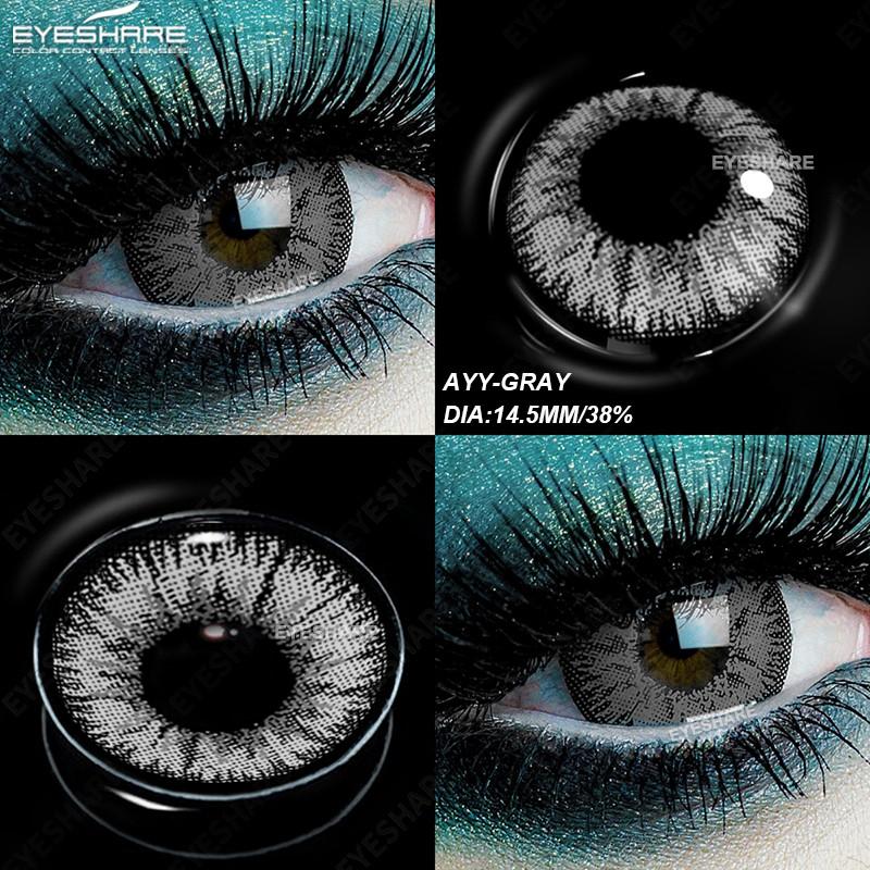 Eyeshare 2 шт. Косплей Цветные контактные линзы для глаз Зеленые линзы для глаз Красота Макияж Зрачки на Хэллоуин
