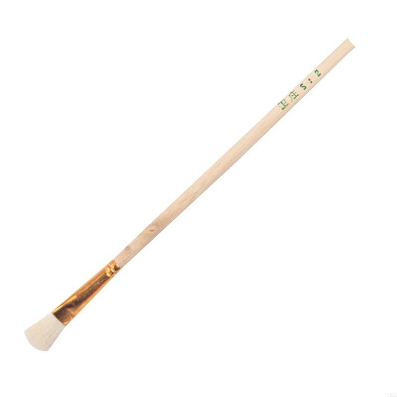 Flexible Wool Paint Brush Wooden Handle for Pottery Ceramic Watercolor Painting