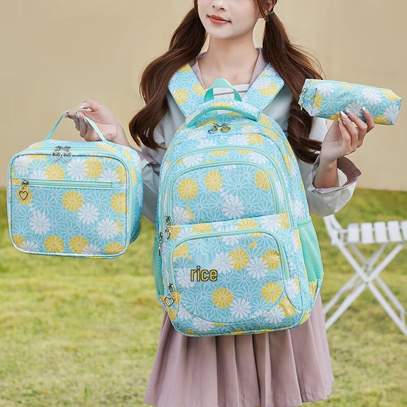 Kids' Printed Color-Blocking Backpack 3-Piece Set