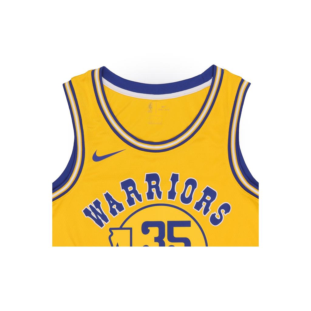Nike Classic Edition Swingman Connected NBA Jersey Golden State Warriors Kevin Durant Men Jersey Yellow AJ3878-729
