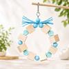 Ring-shaped Wooden Parrot Chewing Colorful Beads Solid Wood Bird Foraging Swing Bite Resistant Chewing Exercise