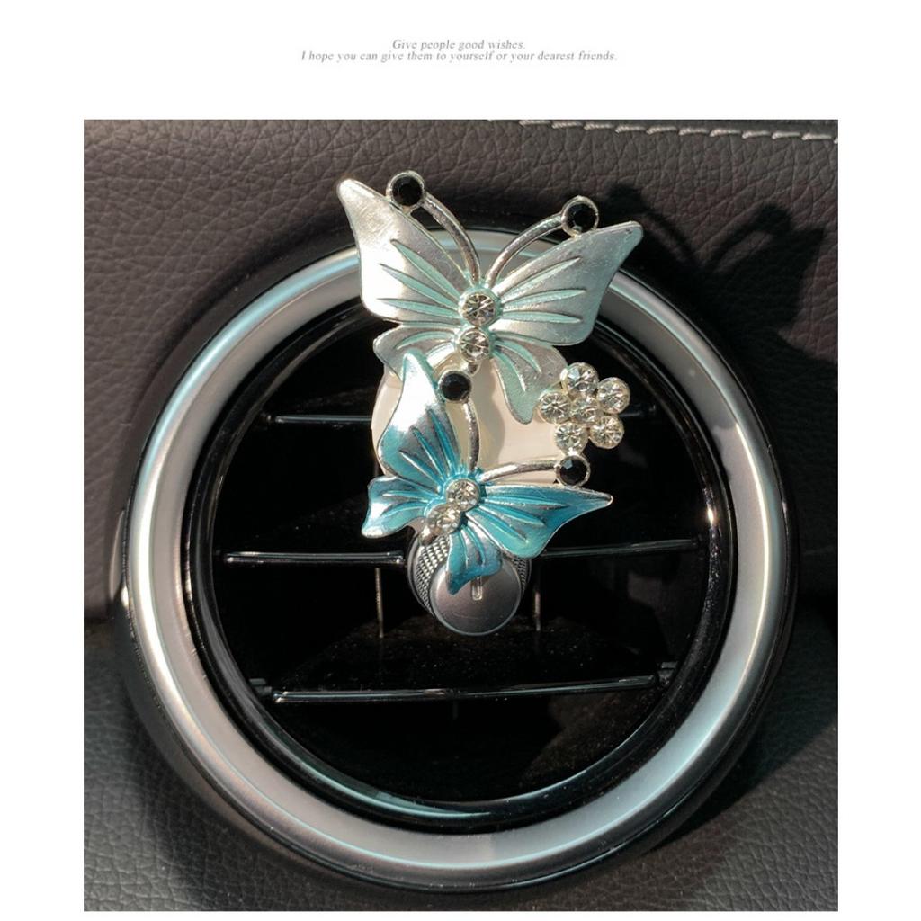 Butterfly Car Accessories,Cute Air Freshener,Air Vent Clip Conditioning Outlet Clip Car Air Freshener,Car Accessories, Bling Car Accessories for Women