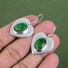 Faceted Zambian Emerald Earring 925 Sterling Silver Earring Original Gemstone Earring Handmade Dangle Earrings Elegant Jewelry Gifts For Her