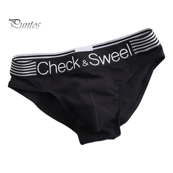 Dreieckige Unterwäsche für Herren, einfarbige Shorts mit Buchstabendruck, atmungsaktiv, lockere Unterhose mit breiter Krempe für Teenager zum täglichen Tragen und Schlafen