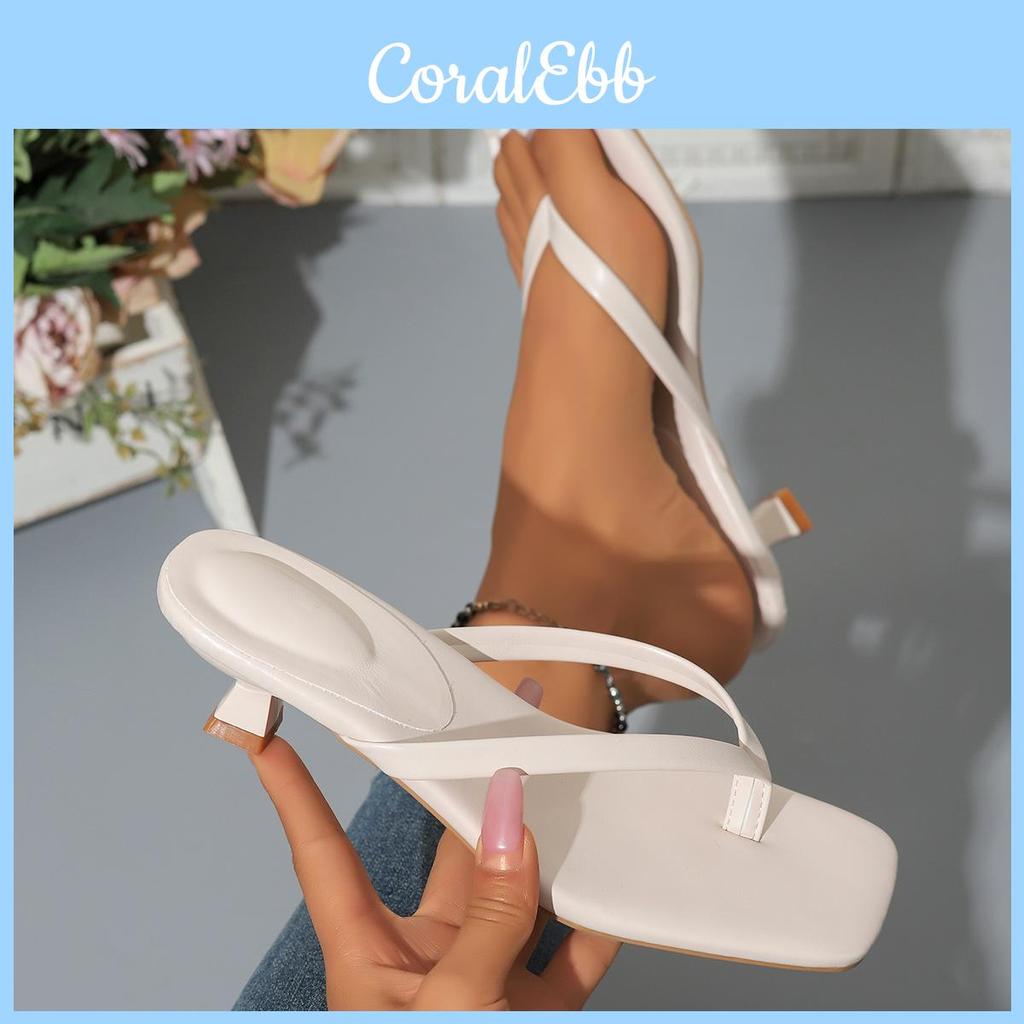 Fashion Low Heeled Flip Flops With Pu Upper For Womens Summer Outfits